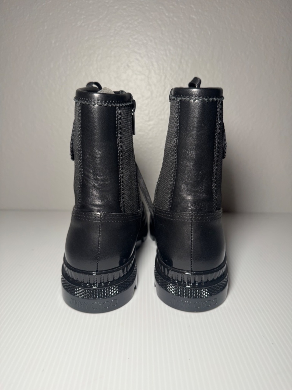 Jimmy Choo Oskar Black Combat Boot 38.5 - Picture 5 of 11